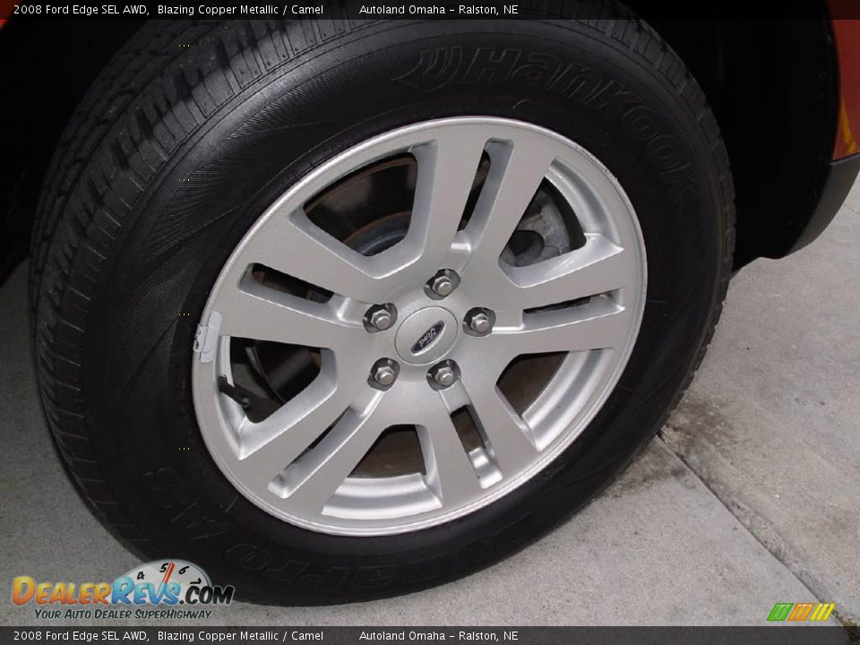 2008 Ford Edge SEL AWD Blazing Copper Metallic / Camel Photo #19