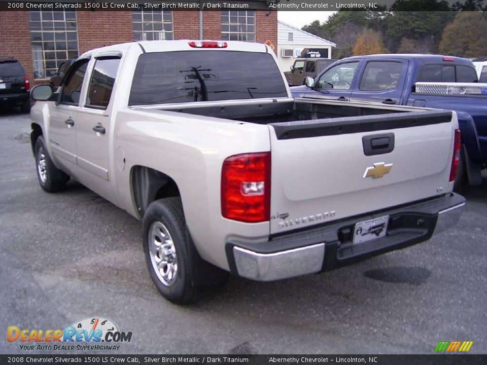 2008 Chevrolet Silverado 1500 LS Crew Cab Silver Birch Metallic / Dark Titanium Photo #2