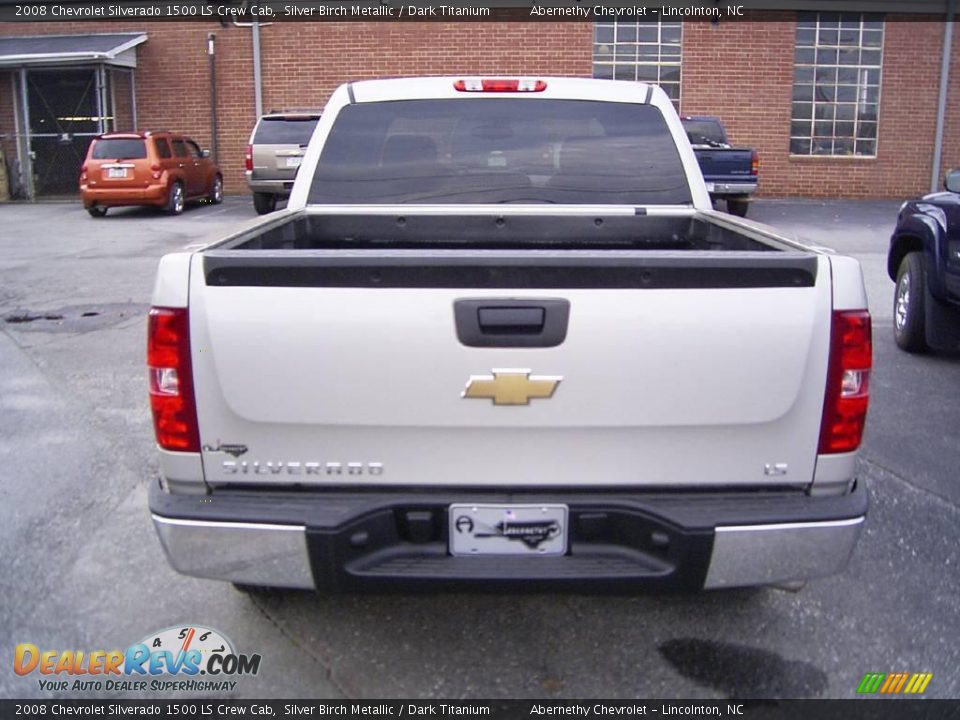 2008 Chevrolet Silverado 1500 LS Crew Cab Silver Birch Metallic / Dark Titanium Photo #3