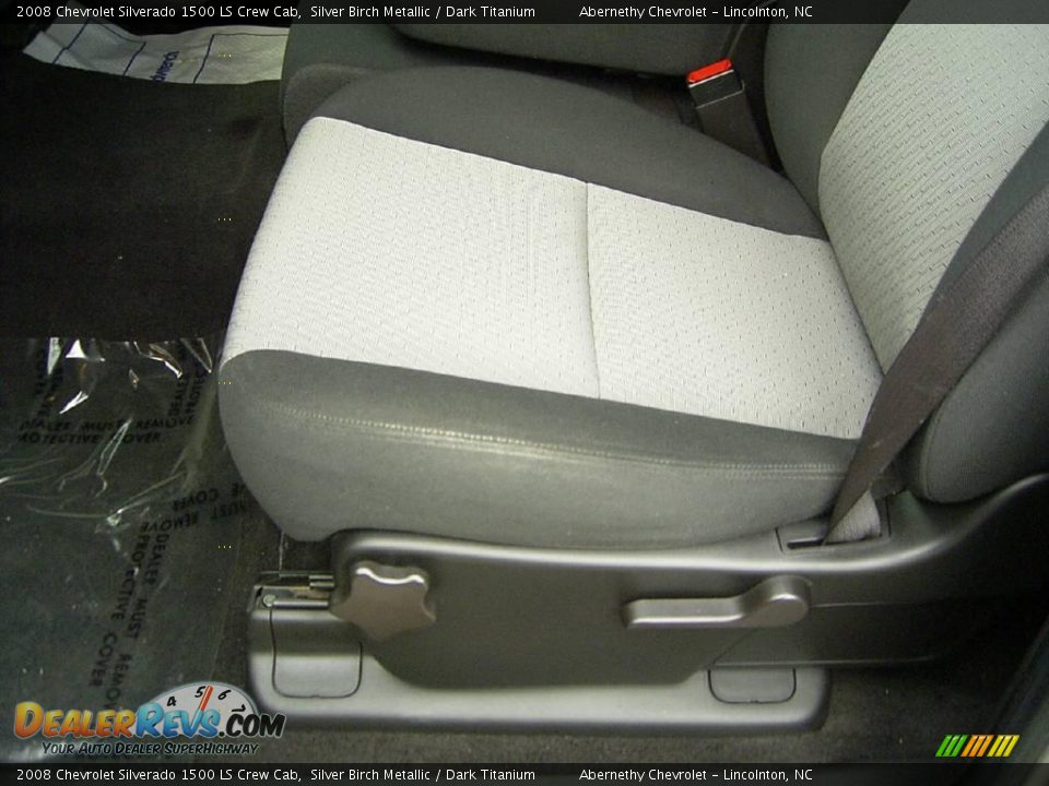 2008 Chevrolet Silverado 1500 LS Crew Cab Silver Birch Metallic / Dark Titanium Photo #8