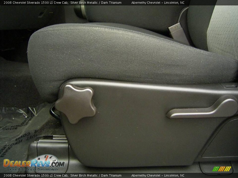 2008 Chevrolet Silverado 1500 LS Crew Cab Silver Birch Metallic / Dark Titanium Photo #9
