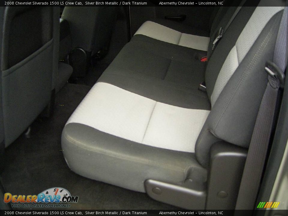 2008 Chevrolet Silverado 1500 LS Crew Cab Silver Birch Metallic / Dark Titanium Photo #11