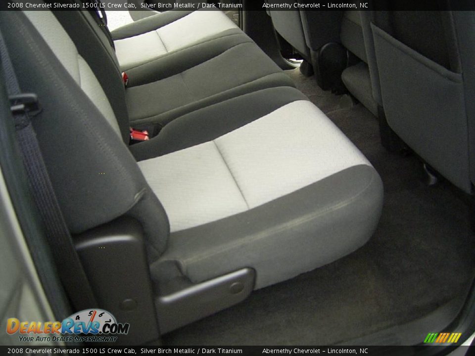 2008 Chevrolet Silverado 1500 LS Crew Cab Silver Birch Metallic / Dark Titanium Photo #13