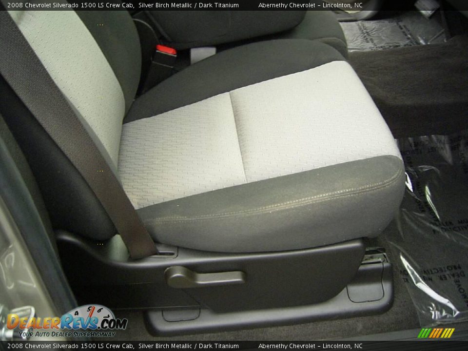 2008 Chevrolet Silverado 1500 LS Crew Cab Silver Birch Metallic / Dark Titanium Photo #14
