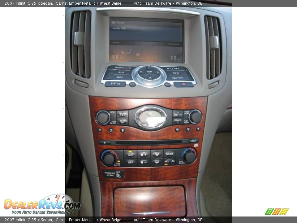 2007 Infiniti G 35 x Sedan Garnet Ember Metallic / Wheat Beige Photo #16