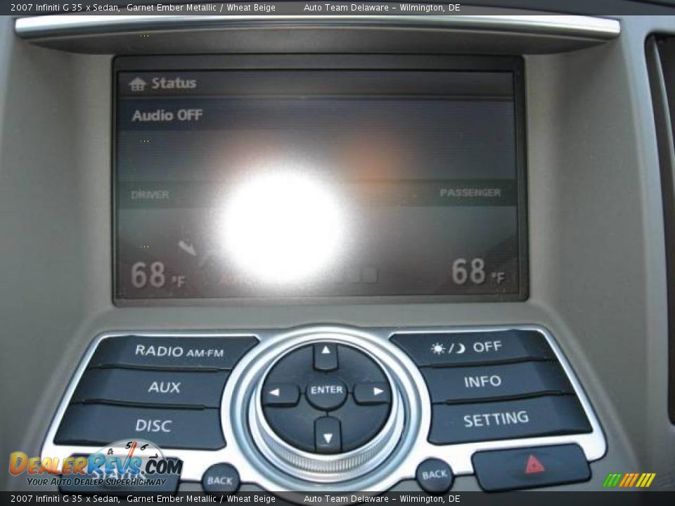 2007 Infiniti G 35 x Sedan Garnet Ember Metallic / Wheat Beige Photo #17