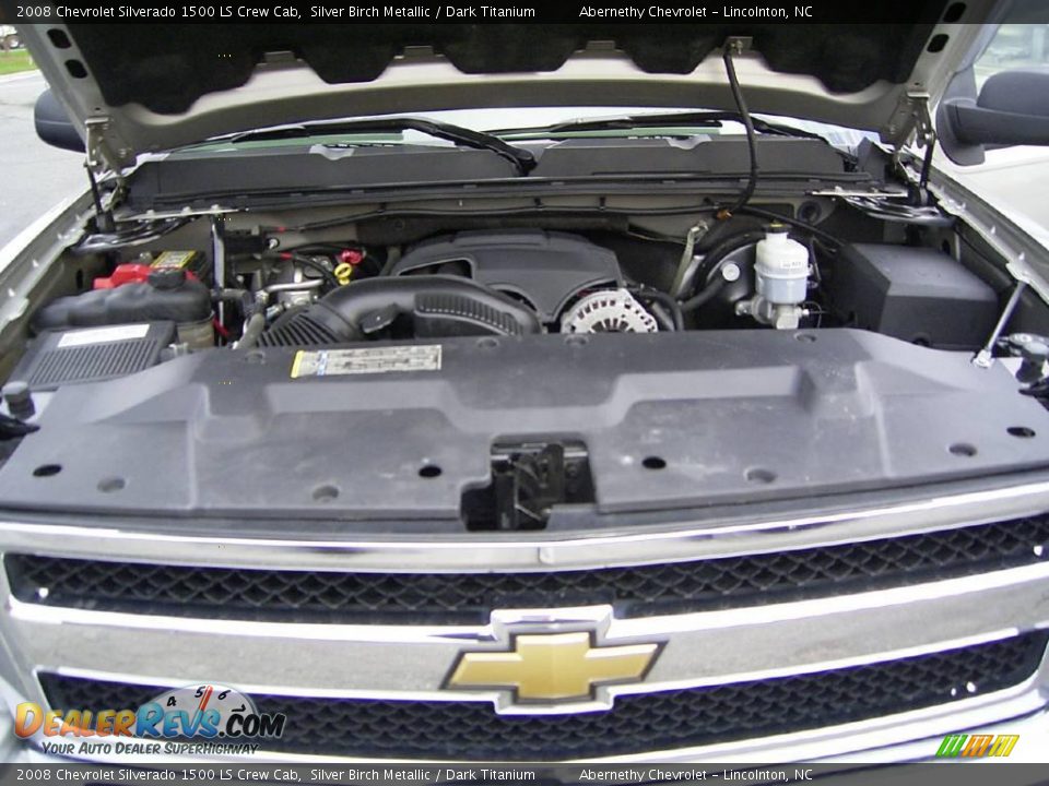 2008 Chevrolet Silverado 1500 LS Crew Cab Silver Birch Metallic / Dark Titanium Photo #19
