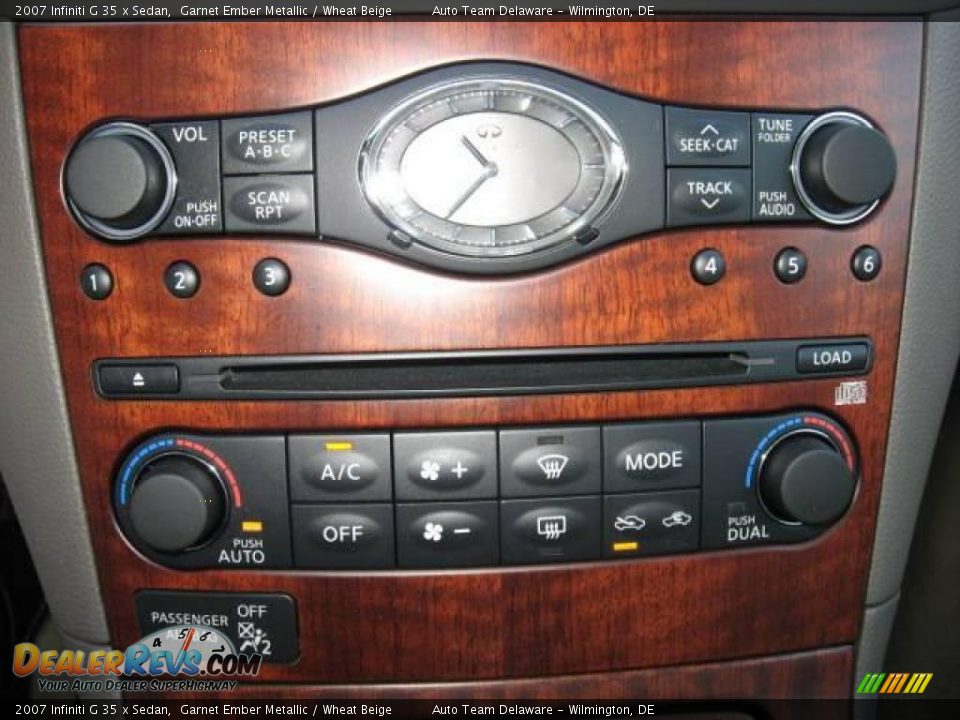 2007 Infiniti G 35 x Sedan Garnet Ember Metallic / Wheat Beige Photo #18