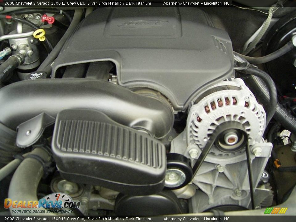 2008 Chevrolet Silverado 1500 LS Crew Cab Silver Birch Metallic / Dark Titanium Photo #20
