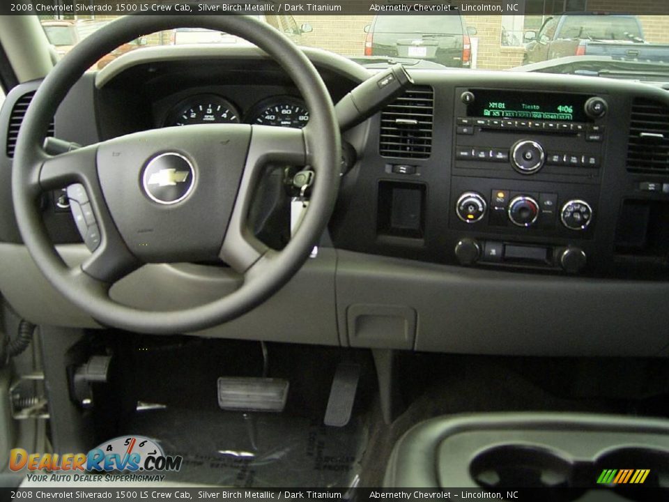 2008 Chevrolet Silverado 1500 LS Crew Cab Silver Birch Metallic / Dark Titanium Photo #21