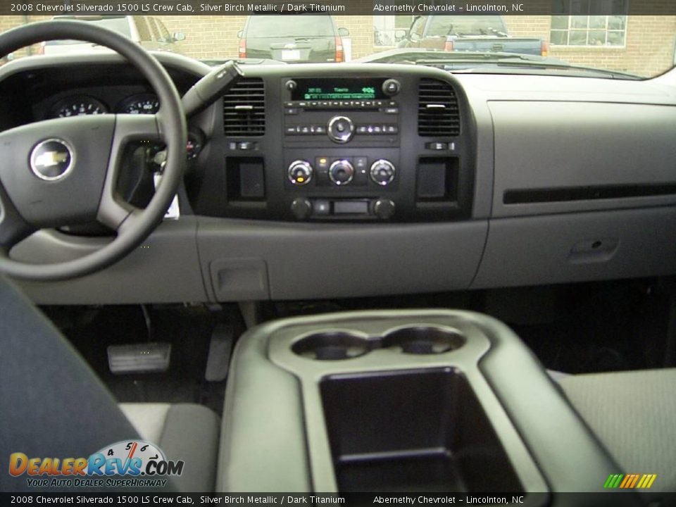 2008 Chevrolet Silverado 1500 LS Crew Cab Silver Birch Metallic / Dark Titanium Photo #22