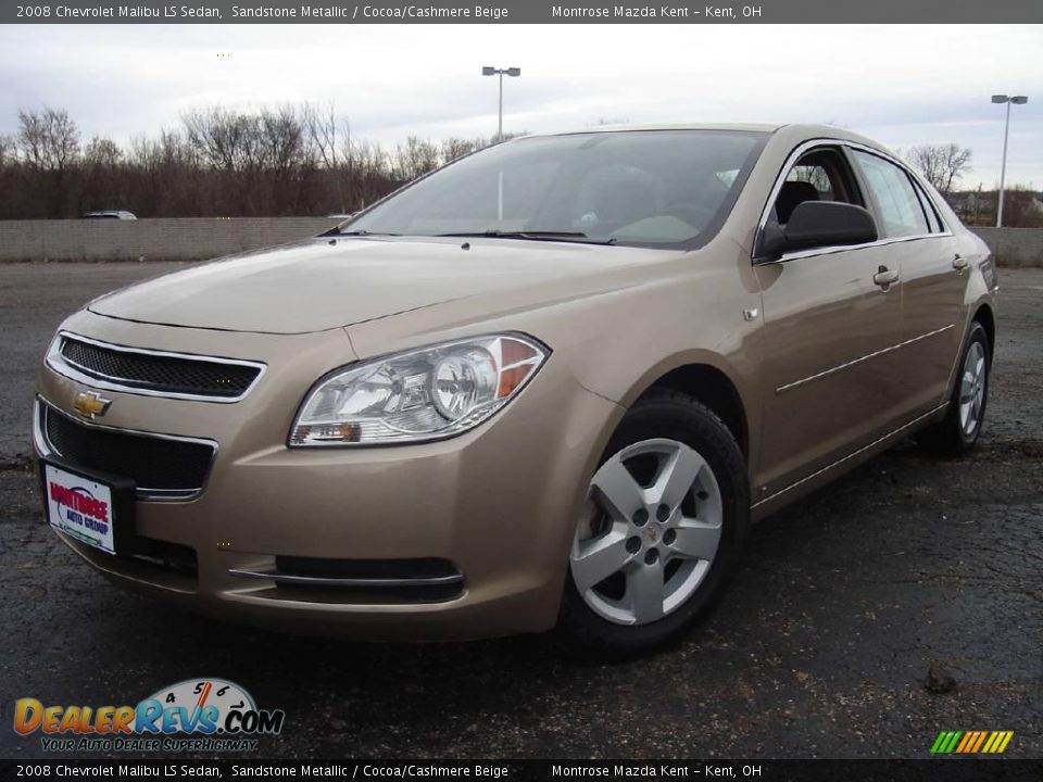2008 Chevrolet Malibu LS Sedan Sandstone Metallic / Cocoa/Cashmere Beige Photo #1
