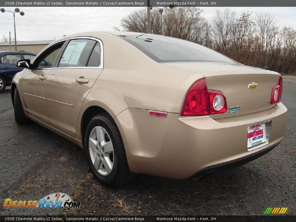 2008 Chevrolet Malibu LS Sedan Sandstone Metallic / Cocoa/Cashmere Beige Photo #3