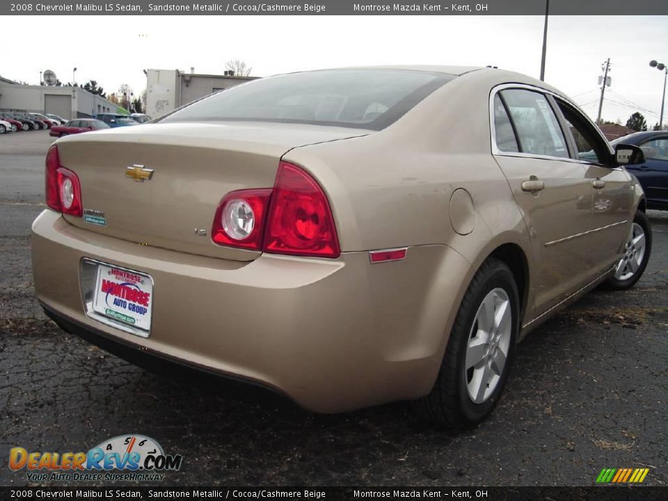2008 Chevrolet Malibu LS Sedan Sandstone Metallic / Cocoa/Cashmere Beige Photo #5