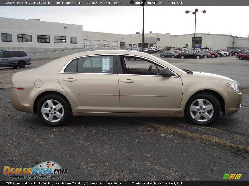 2008 Chevrolet Malibu LS Sedan Sandstone Metallic / Cocoa/Cashmere Beige Photo #6