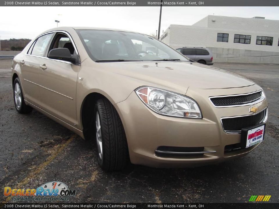 2008 Chevrolet Malibu LS Sedan Sandstone Metallic / Cocoa/Cashmere Beige Photo #7