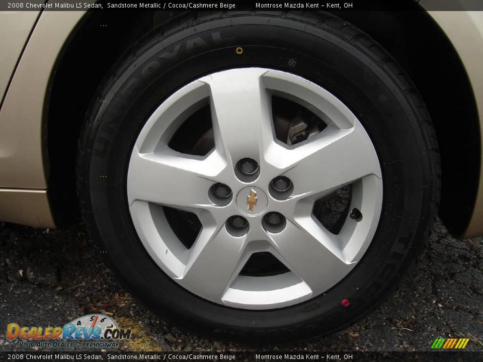 2008 Chevrolet Malibu LS Sedan Sandstone Metallic / Cocoa/Cashmere Beige Photo #11