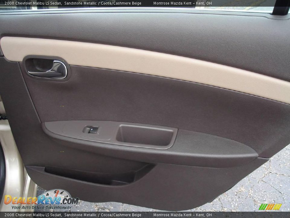 2008 Chevrolet Malibu LS Sedan Sandstone Metallic / Cocoa/Cashmere Beige Photo #17