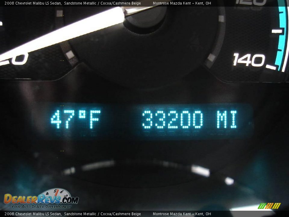 2008 Chevrolet Malibu LS Sedan Sandstone Metallic / Cocoa/Cashmere Beige Photo #24