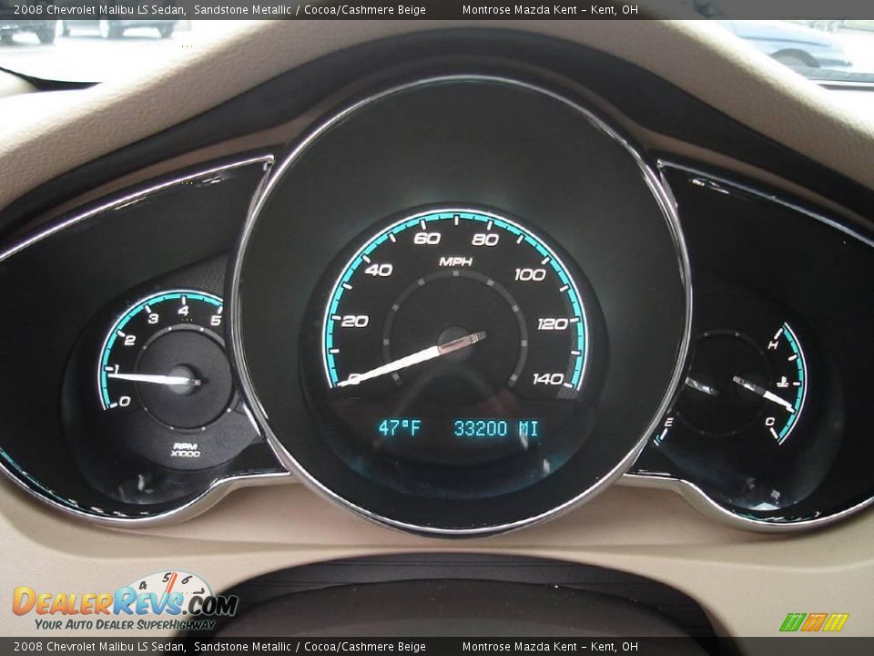 2008 Chevrolet Malibu LS Sedan Sandstone Metallic / Cocoa/Cashmere Beige Photo #25