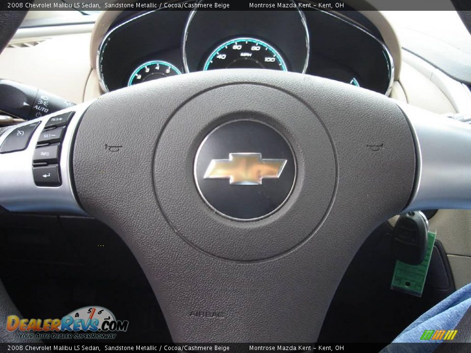 2008 Chevrolet Malibu LS Sedan Sandstone Metallic / Cocoa/Cashmere Beige Photo #26