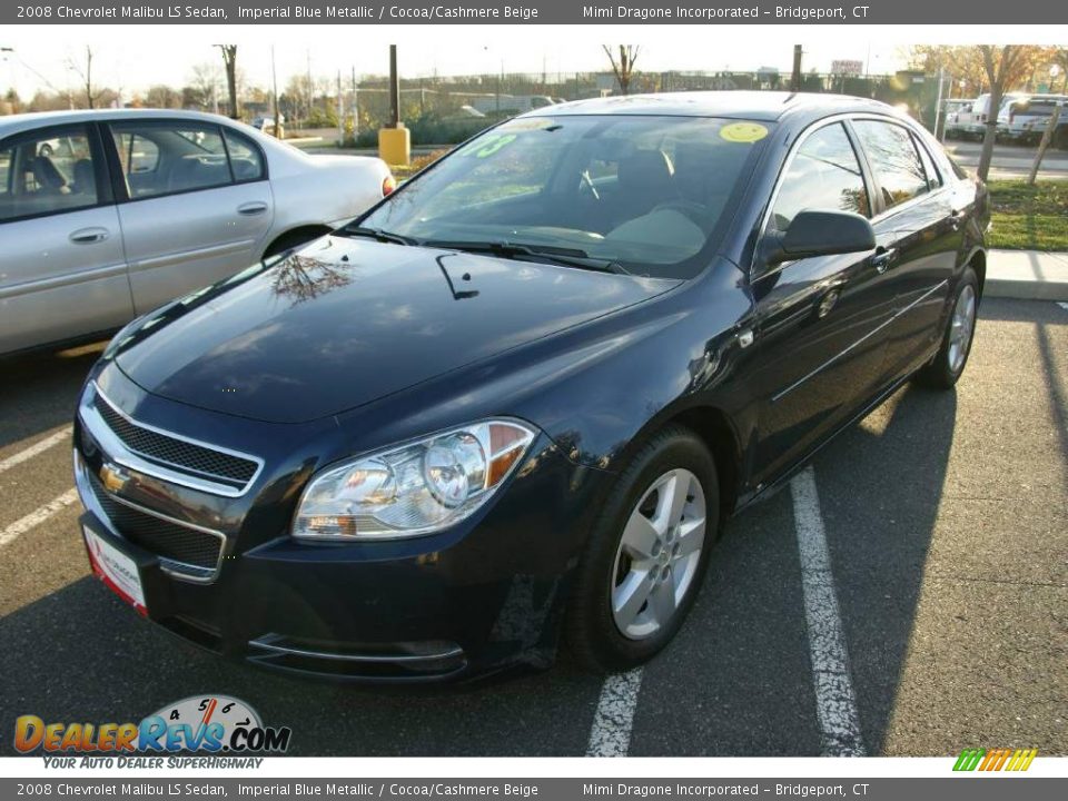 2008 Chevrolet Malibu LS Sedan Imperial Blue Metallic / Cocoa/Cashmere Beige Photo #1
