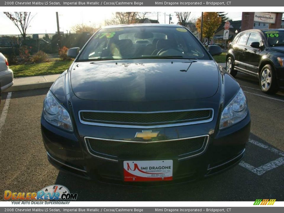 2008 Chevrolet Malibu LS Sedan Imperial Blue Metallic / Cocoa/Cashmere Beige Photo #2