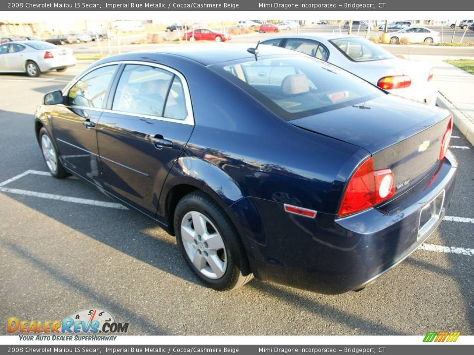 2008 Chevrolet Malibu LS Sedan Imperial Blue Metallic / Cocoa/Cashmere Beige Photo #6