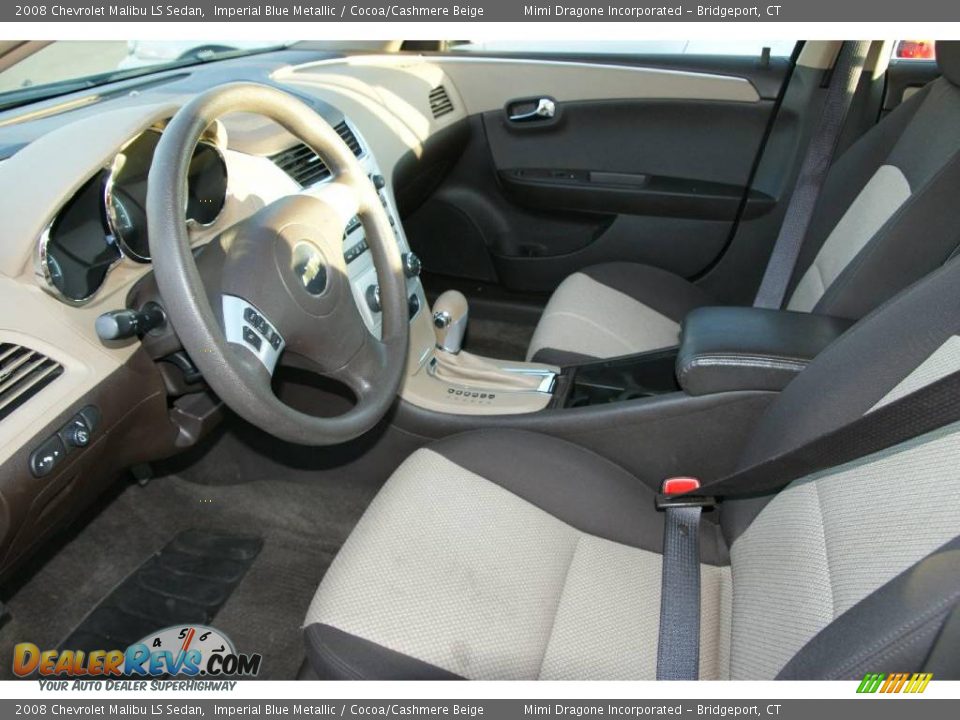 2008 Chevrolet Malibu LS Sedan Imperial Blue Metallic / Cocoa/Cashmere Beige Photo #9