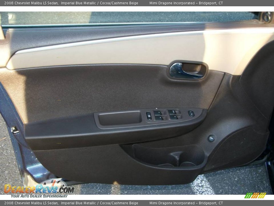 2008 Chevrolet Malibu LS Sedan Imperial Blue Metallic / Cocoa/Cashmere Beige Photo #10