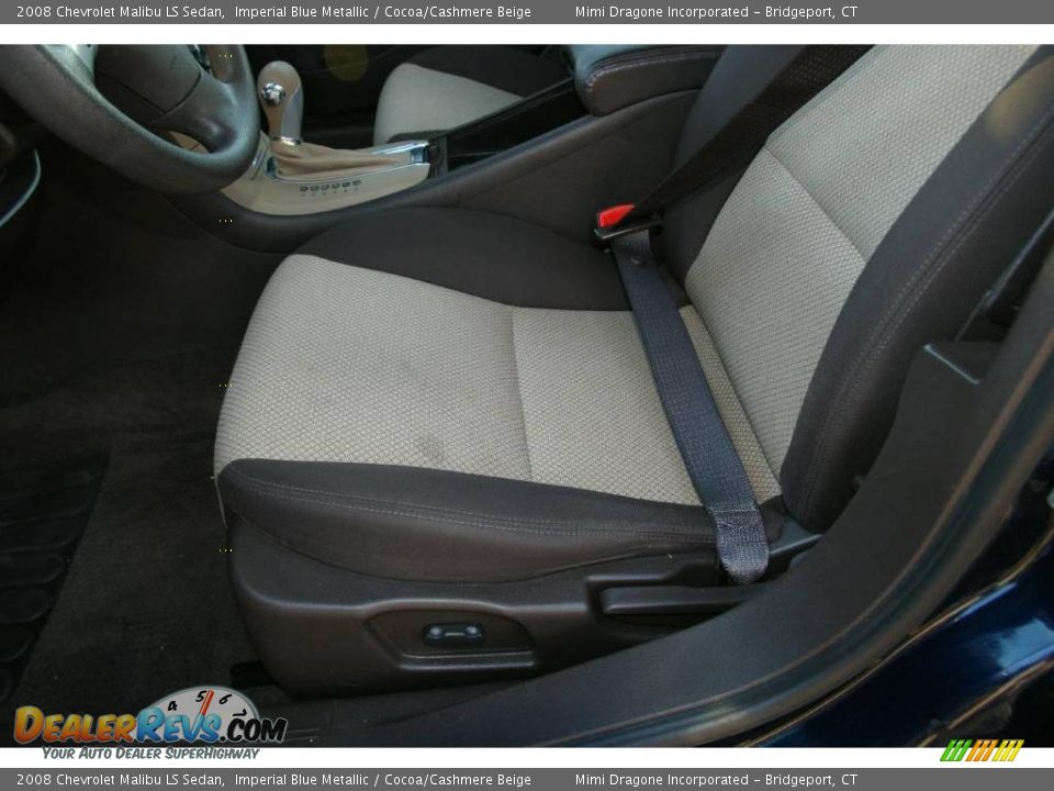 2008 Chevrolet Malibu LS Sedan Imperial Blue Metallic / Cocoa/Cashmere Beige Photo #12