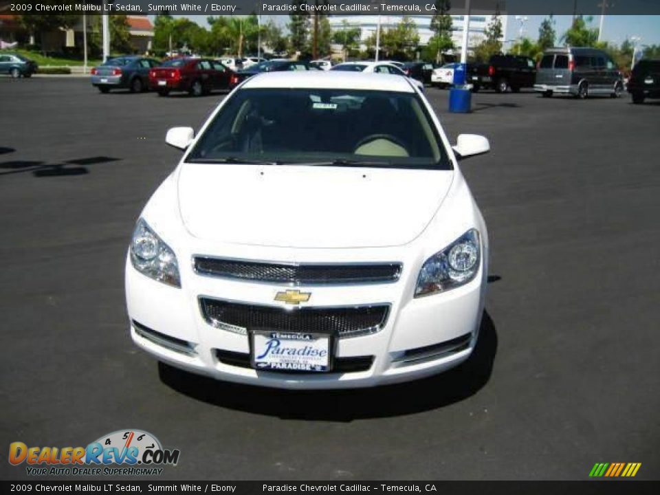 2009 Chevrolet Malibu LT Sedan Summit White / Ebony Photo #2