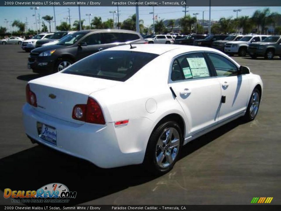 2009 Chevrolet Malibu LT Sedan Summit White / Ebony Photo #6