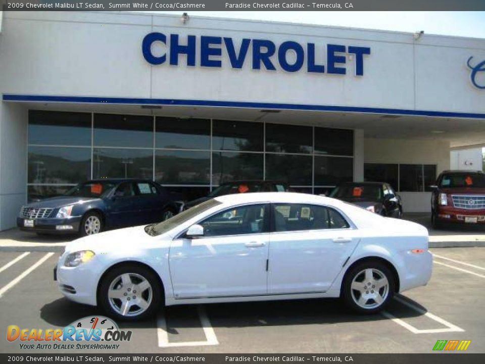 2009 Chevrolet Malibu LT Sedan Summit White / Cocoa/Cashmere Photo #1