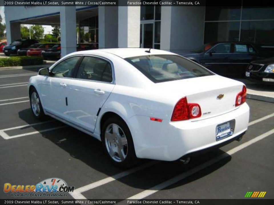 2009 Chevrolet Malibu LT Sedan Summit White / Cocoa/Cashmere Photo #2