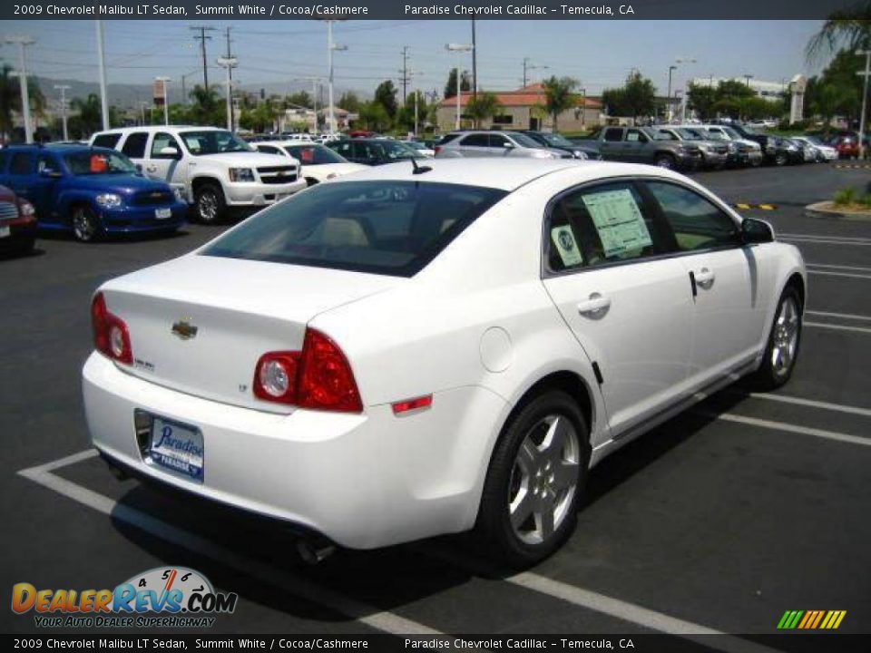 2009 Chevrolet Malibu LT Sedan Summit White / Cocoa/Cashmere Photo #4