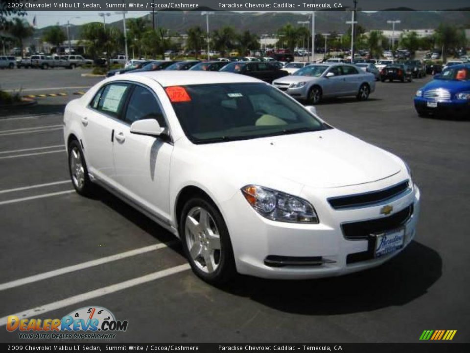 2009 Chevrolet Malibu LT Sedan Summit White / Cocoa/Cashmere Photo #6