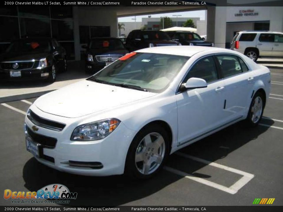 2009 Chevrolet Malibu LT Sedan Summit White / Cocoa/Cashmere Photo #7