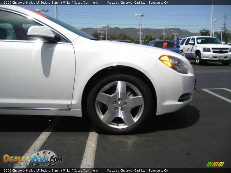 2009 Chevrolet Malibu LT Sedan Summit White / Cocoa/Cashmere Photo #8