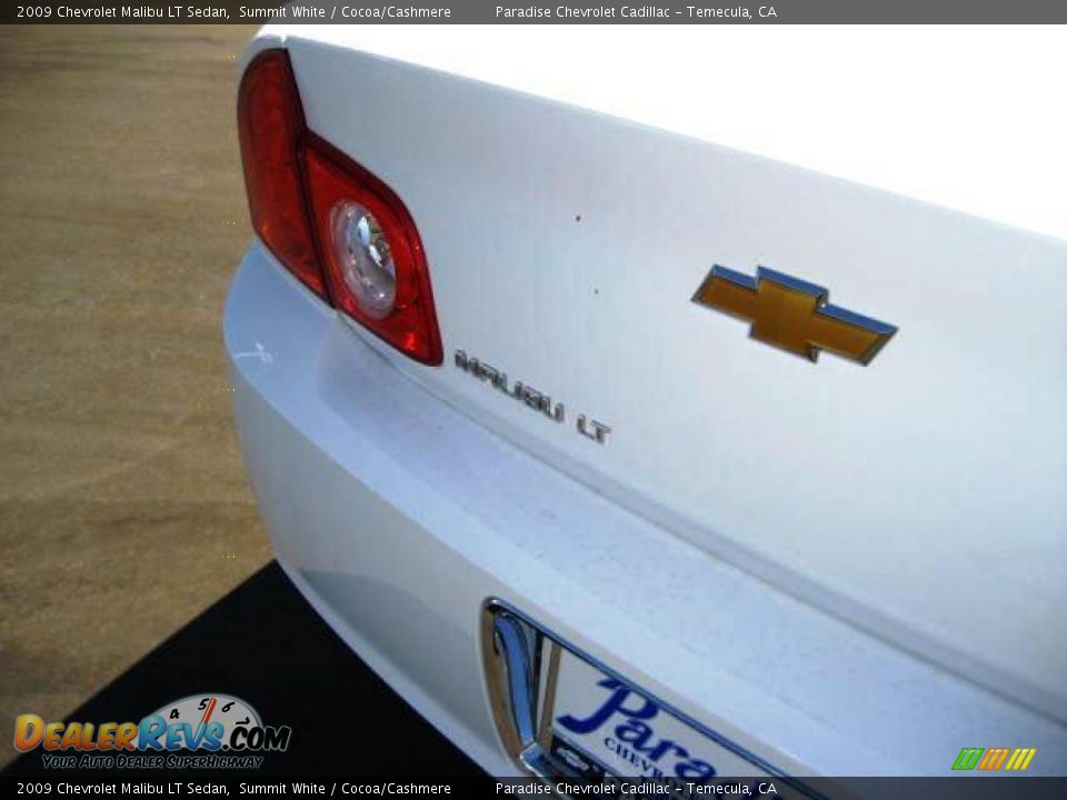 2009 Chevrolet Malibu LT Sedan Summit White / Cocoa/Cashmere Photo #9