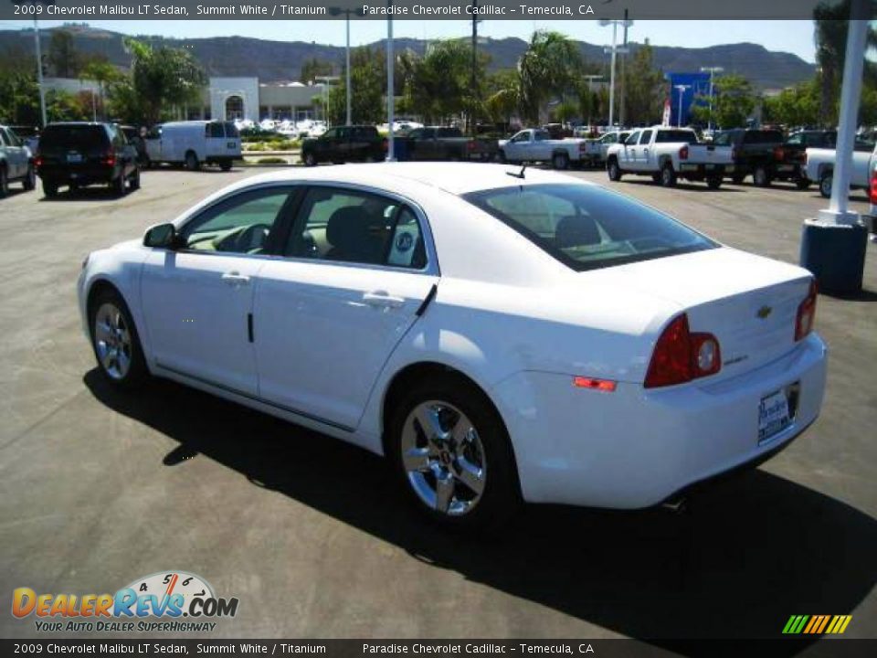 2009 Chevrolet Malibu LT Sedan Summit White / Titanium Photo #5