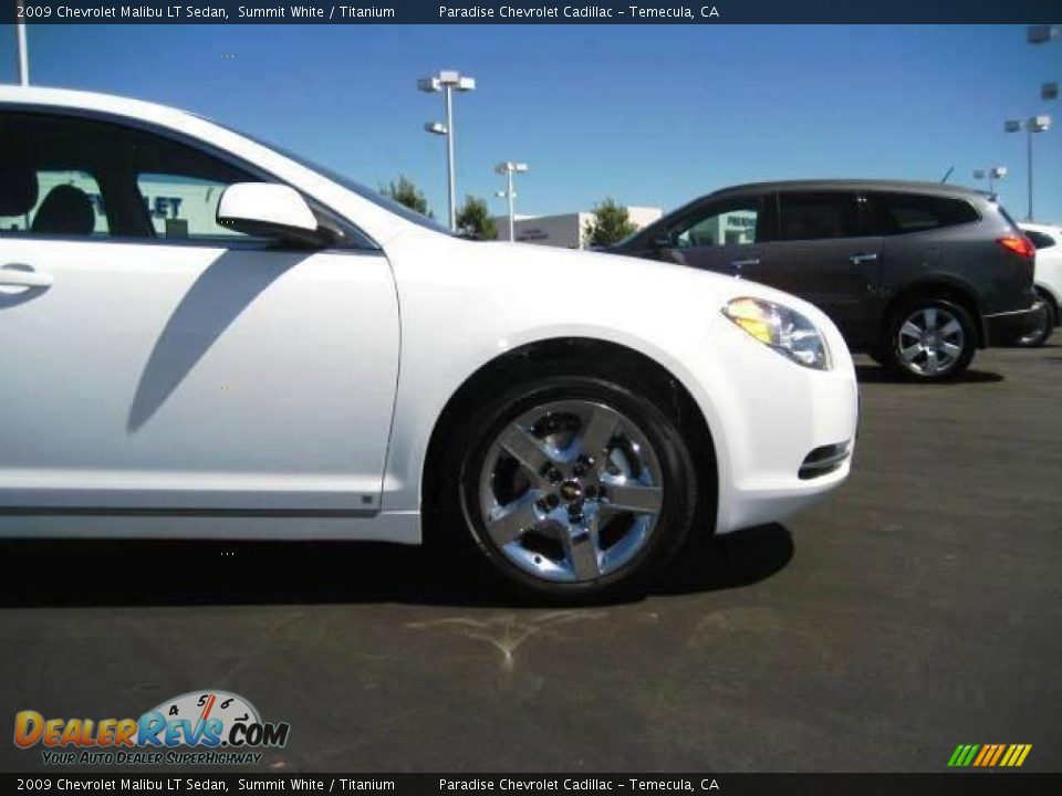 2009 Chevrolet Malibu LT Sedan Summit White / Titanium Photo #9