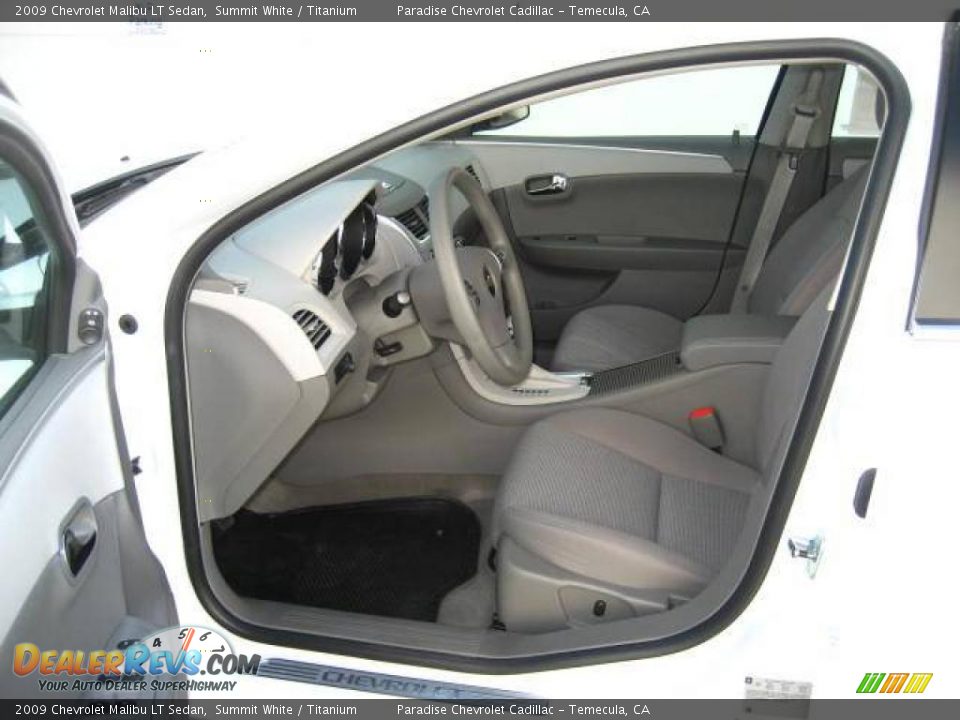 2009 Chevrolet Malibu LT Sedan Summit White / Titanium Photo #11