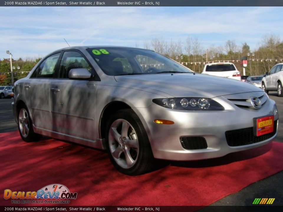 2008 Mazda MAZDA6 i Sport Sedan Silver Metallic / Black Photo #3