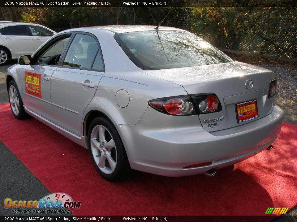 2008 Mazda MAZDA6 i Sport Sedan Silver Metallic / Black Photo #6