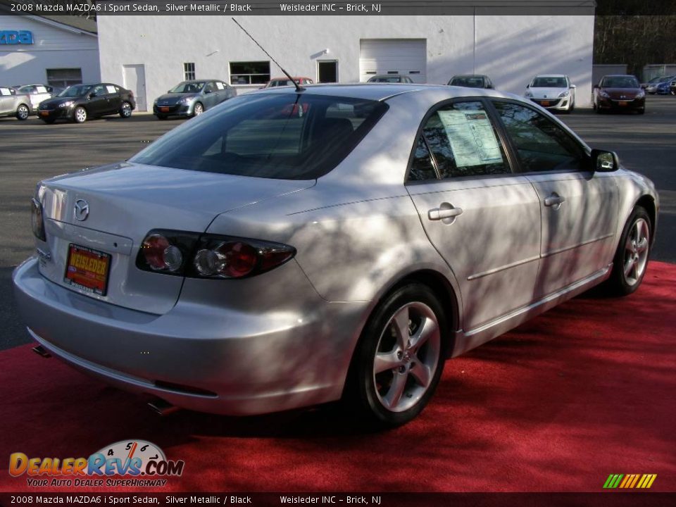 2008 Mazda MAZDA6 i Sport Sedan Silver Metallic / Black Photo #7