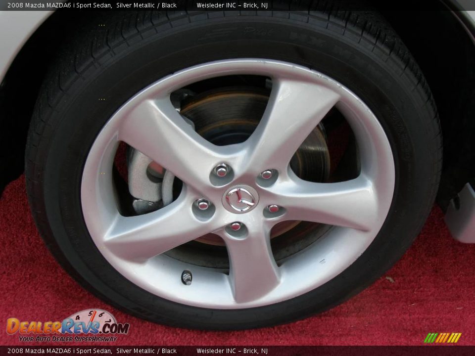 2008 Mazda MAZDA6 i Sport Sedan Silver Metallic / Black Photo #9