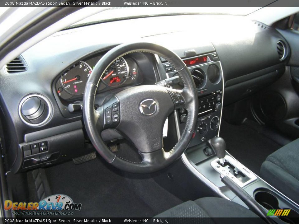 2008 Mazda MAZDA6 i Sport Sedan Silver Metallic / Black Photo #11