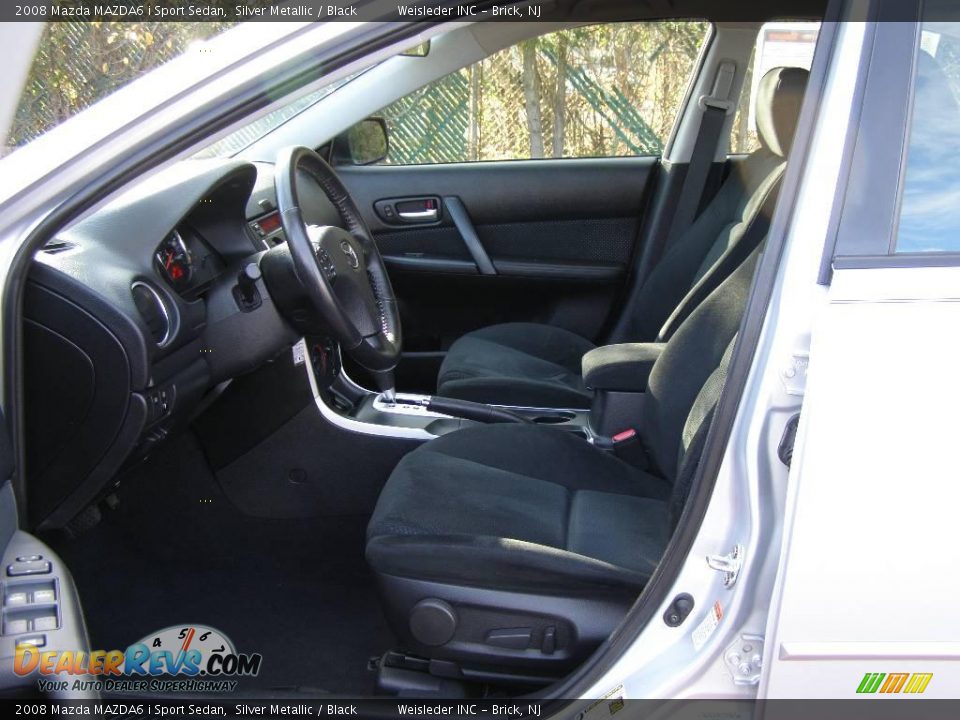 2008 Mazda MAZDA6 i Sport Sedan Silver Metallic / Black Photo #13