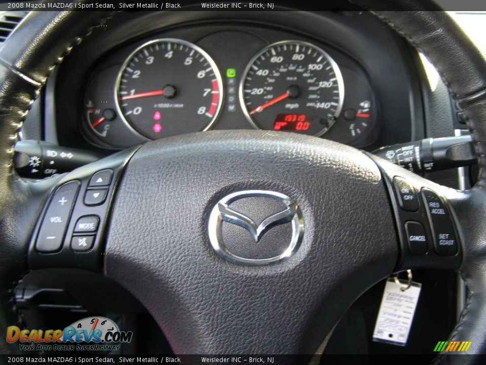 2008 Mazda MAZDA6 i Sport Sedan Silver Metallic / Black Photo #17